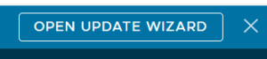 Update-Bildschirm der VCDA-Appliance