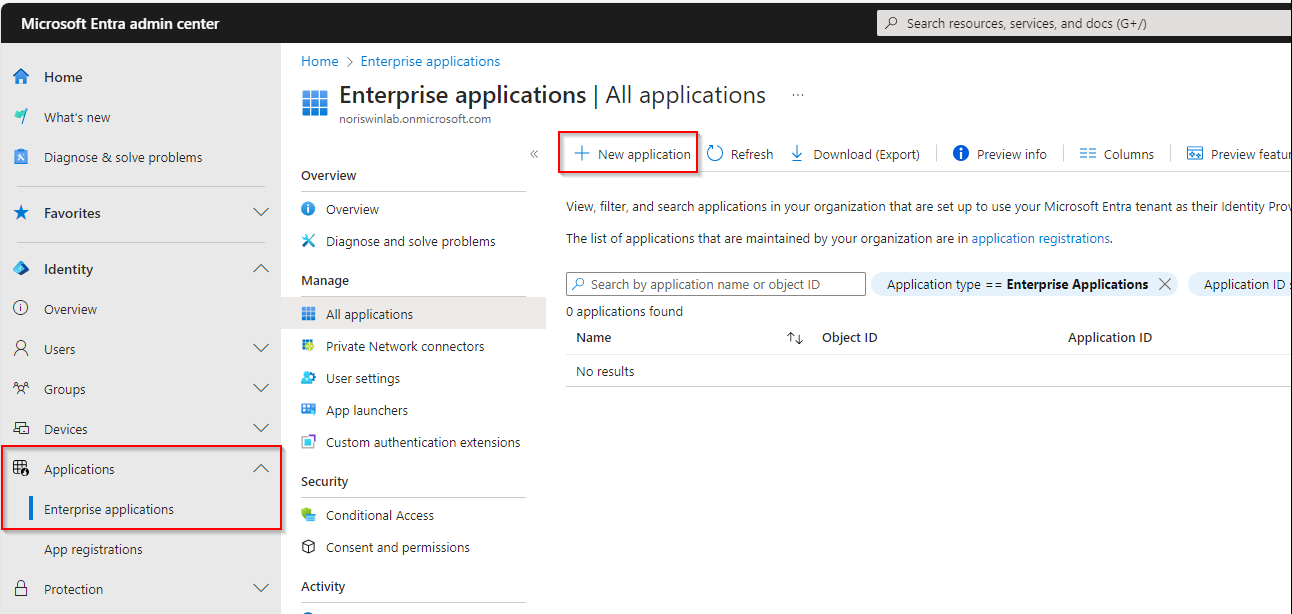 Enterprise-App im Entra-ID-Admin-Center erstellen