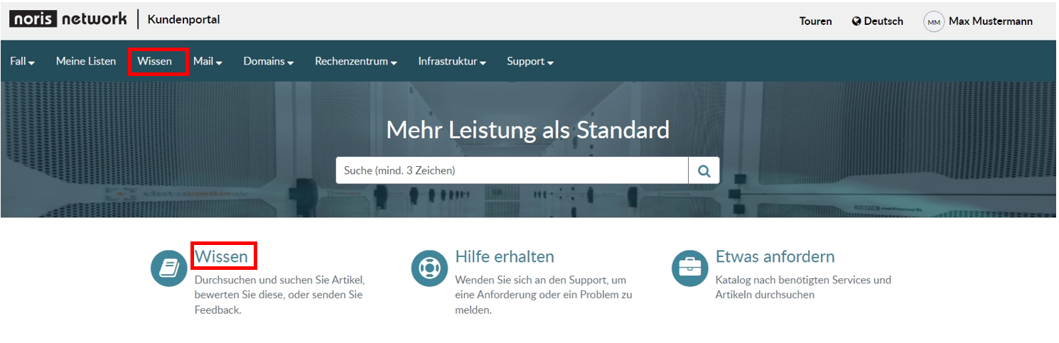 Bereich Wissen/Knowledge