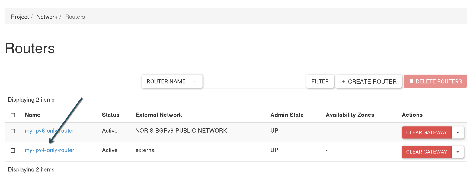 Details des zweiten Routers