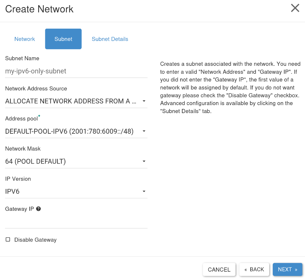 Subnet-Tab
